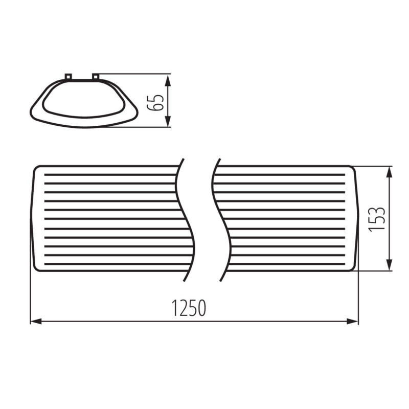 MEBA 4LED 2X120 OP PS Svietidlo pre T8 LED 26964